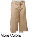 FINAL SALE Rafaella Women's Cropped Wide-leg Pants