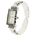Geneva Platinum Women's Ornate Cuff Watch
