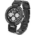Geneva Platinum Men's CZ-lined Chronograph Watch