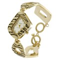 Geneva Platinum Women's Textured Toggle Watch