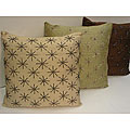 Sherry Kline 18-inch Snowflakes Silk Pillows (Set of 4)