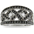 14k Gold 3/4ct TDW Black and White Diamond Ring (H-I, I1)