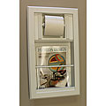 In-wall Bevel-framed Magazine Rack/ Toilet Paper Holder