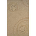 Candice Olson Spheres Contemporary Natural Rug (5' x 8')