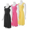 Adi Designs Women's Tie-waist Knit Dress