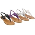 Bamboo by Journee Women's Ruffled Sandals