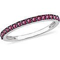 10k White Gold Ruby Band