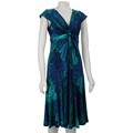 Jones New York Women's Front Knot Matte Jersey Dress