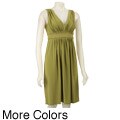Jones New York Women's Beaded Grecian Jersey Dress