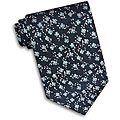 Domani Men's 'Gianni Palazzi' Navy Floral Silk Tie