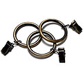 Antique Brass Clip Rings (Pack of 10)