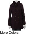 Coffee Shop Women's Ruched Collar Coat