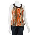 Essentials By Milano Women's Wood Trim Tank