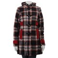 Honee Women's Hooded Plaid Jacket