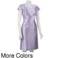 FINAL SALE Tahari ASL Women's Silk Blend Short-sleeve Sheath Dress