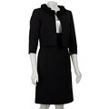 Tahari ASL Women's Black/ White Satin Twill Jacket and Dress
