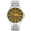 Fossil Men's Stainless Steel Black Dial Watch