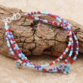 Sterling Silver Kokopelli Star Bracelet (USA)
