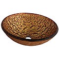 Geyser Handcrafted Tempered Glass Bathroom Vessel Sink