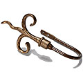 Bronze Drapery Tieback with Citadel Finial