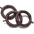 Mahogany-finish 1.625-inch Bamboo Rings (Pack of 10)