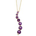 14k Yellow Gold Amethyst Journey Necklace