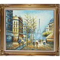 'Signs of Fall Near Eiffel' Oil Painting on Canvas