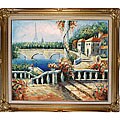 'Resort Near the Eiffel' Oil Painting on Canvas