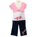 Trendy Girl Toddler Girl's 2-piece Top and Capri Pant Set