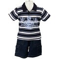 Tuff Gear Boy's 2-piece Polo Stripe Shirt and Shorts Set