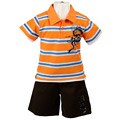 Tuff Gear Boy's 2-piece Stripe Shirt and Shorts Set