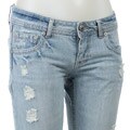 Celebrity Pink Junior's Distressed Denim Flared Jeans