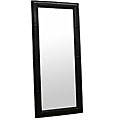 Elayne Black Bi-cast Leather Floor Mirror