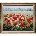 'Poppies in the Wild' Oil Painting on Canvas