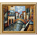 'Bridge Over Canal, Venice' Oil Painting on Canvas