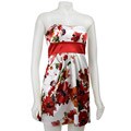 Teeze Me Junior's Printed Stretch Satin Dress