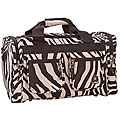 Rockland Bel-Air 19-inch Brown Zebra Carry-on Duffel Bag