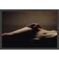 'Seductive Shadow' Framed Textured Art Print