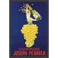 'Champagne Perrier' Framed Textured Art