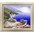 'Brick Path at Bay' Oil Painting