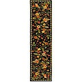 Hand-hooked Flori Wool Rug (2'6 x 6')
