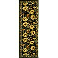 Hand-hooked Garden Wool Rug (2'6 x 8')