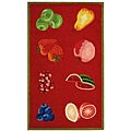 Hand-hooked Fruits Wool Rug (2'6 x 4')
