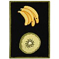 Hand-hooked Fruits Wool Rug (1'8 x 2'6)