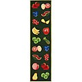 Hand-hooked Fruits Wool Rug (2'6 x 6')