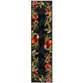 Hand-hooked Parrots Wool Rug (2'6 x 8')