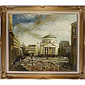 'After Mass' Oil Painting