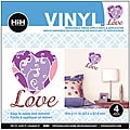 Hip In A Hurry 'Love Heart' Vinyl Paint Rub-ons