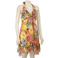 La Belle Junior's Floral Print Halter Dress