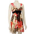 La Belle Junior's Floral Tie-back Dress
